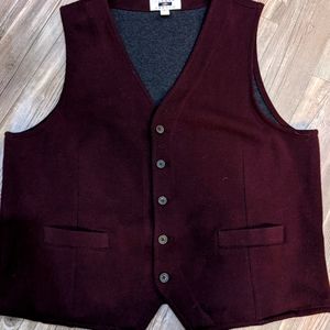 Burgundy Joseph About Vest